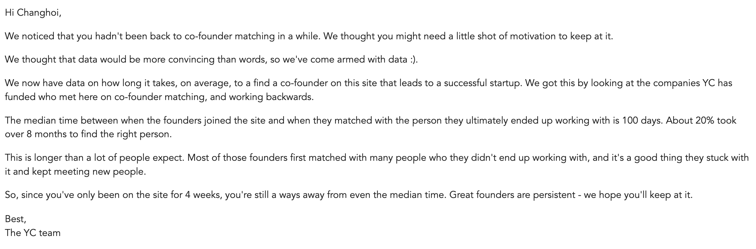 Great founders are persistent